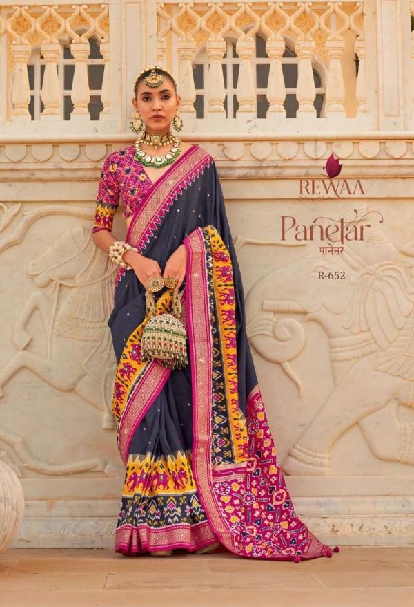 Rewaa Panetar R 646 Indian Traditional Wear Silk Saree Collection